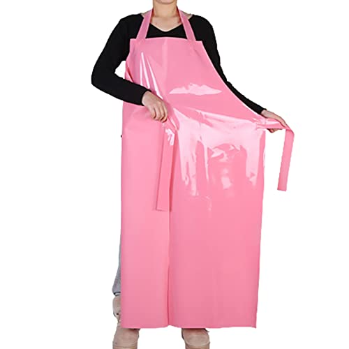 ELEBOX Waterproof Oil Proof Bib Apron Utility Apron Chemical Resistant Apron with Sleeve Work Apron Ultra Lightweight ELEBOX