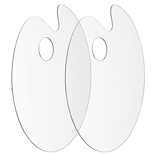 Tamaki Acrylic Paint Palette Paint Pallet Clear Paint Tray Palette, Easy Clean Non-Stick Artist Pallet for Oil Watercolor Craft DIY Art Painting Tamaki