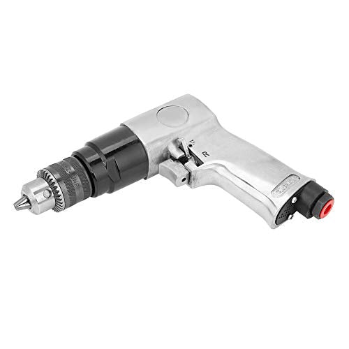 FTVOGUE High-speed Pneumatic Drill Reversible Rotation Air Drill Tool for Hole Drilling 3/8" 1700rpm FTVOGUE