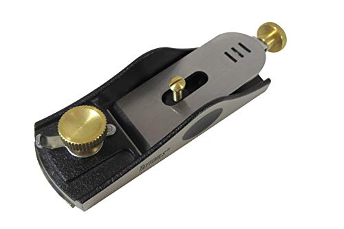 Taytools 468273 Low Angle Block Plane with 12 Degree Bed, Ductile Cast Iron Body, Stainless Knuckle Cap, Blade Hardness 55-60 HRC Taytools