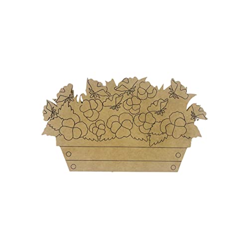 Flower Box Shape, Unfinished Wood Craft, Build-A-Cross Build-A-Cross