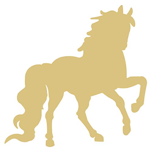Horse Cutout Unfinished Wood Door Hanger Home Decor Country Decor Wall Hanging Farm Decor MDF Shaped Canvas Style 3 (12") Diverse Woodworking