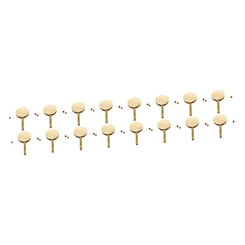 COHEALI 16 Pcs Painting Rattle Bell Rattle Kid Monkey Drum Blank Wood Rattle- Drum Panderetas para Niños Unfinished Wood Crafts Percussion COHEALI