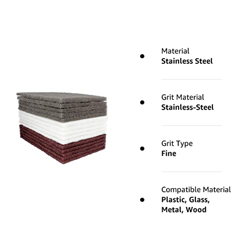 3M Scotch-Brite Scuff Pads (3M 07445/07447/07448 (5 Pads of Each)) 3M