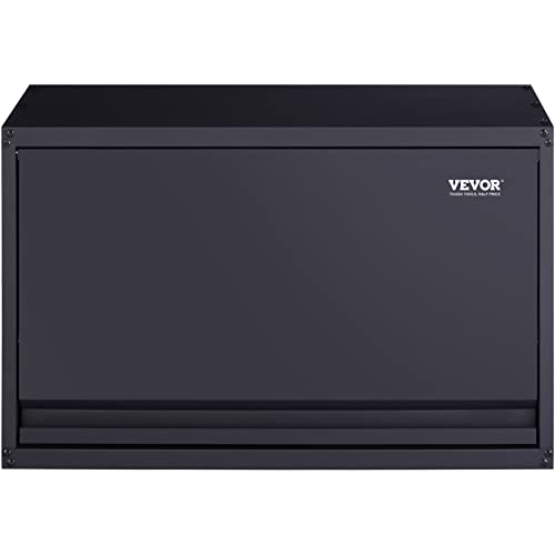 VEVOR Metal Storage Cabinet, 120lbs Load Capacity per Shelf, 20'' Tall Wall-Mounted Powder-Coating Steel Garage Cabinet with Adjustable Shelf, Press VEVOR