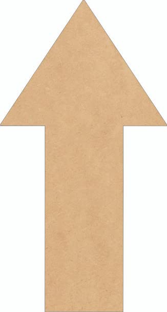 Wooden Arrow 8" Shape, Unfinished Wood 1/4" MDF Arrow Craft Cutout NEXTCraft