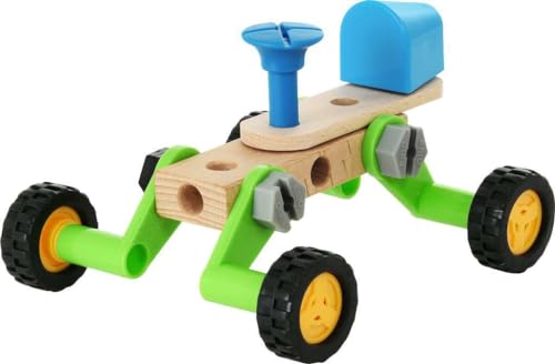 Brio Builder 34587 - Builder Construction Set - 136-Piece Construction Set STEM Toy with Wood and Plastic Pieces for Kids Age 3 and Up Brio