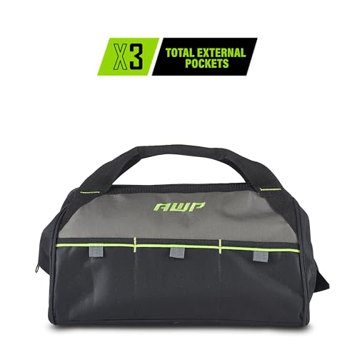 AWP 15 Inch Tool Bag with Apex Handle Design, Compact Size, Water-Resistant Construction AWP