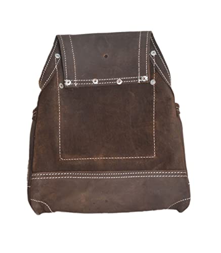 Zeluga 20-148 10 Pocket Top Grain Leather Tool Bag, Oil Tan Zeluga