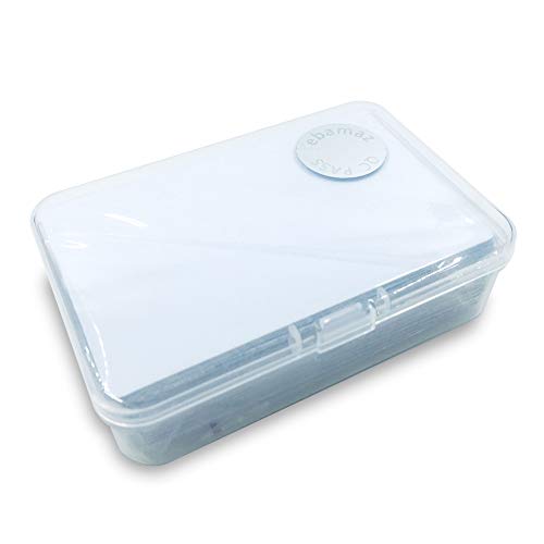 ebamaz 50pcs Thick 0.45mm Sublimation Metal Business Cards Aluminum Blanks 3.4x2.1X0.018 inch for Color Print Laser Engrave (Pearl White) ebamaz