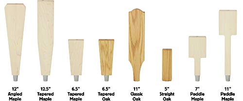 Unfinished 6.5" Solid Maple Tapered Tap Handle Maple Landmark