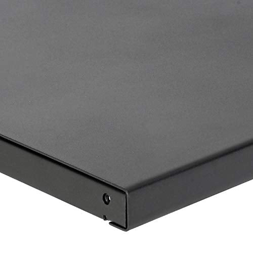Global Industrial Steel Square Edge Workbench Top, 12 Gauge Steel, 60" W x 30" D x 1-3/4" Thick, Black Global Industrial