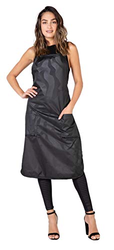 Betty Dain Amazin' Bleachproof Apron with Zippered Pockets, Bleach and Chemical Proof, Lightweight Embossed Nylon, Longer Length for Better Betty Dain