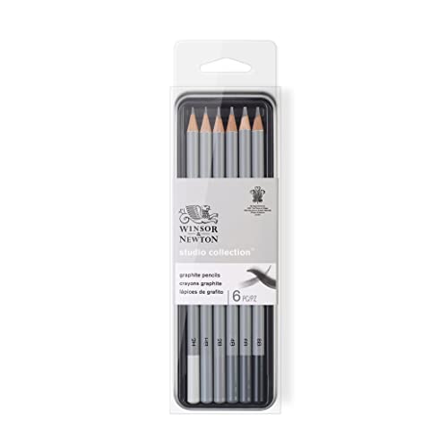 Winsor & Newton 6 Packs: 6 ct. (36 total) Studio Collection™ Graphite Pencil Tin Set Winsor & Newton