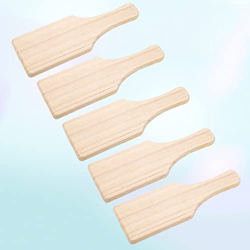 COHEALI Wooden Paddle Sorority 5PCS Unfinished Wood Wooden Pledge Paddle Wooden Paddle Board Blank Wooden Paddles Paddle Wood Board Butter Paddles COHEALI