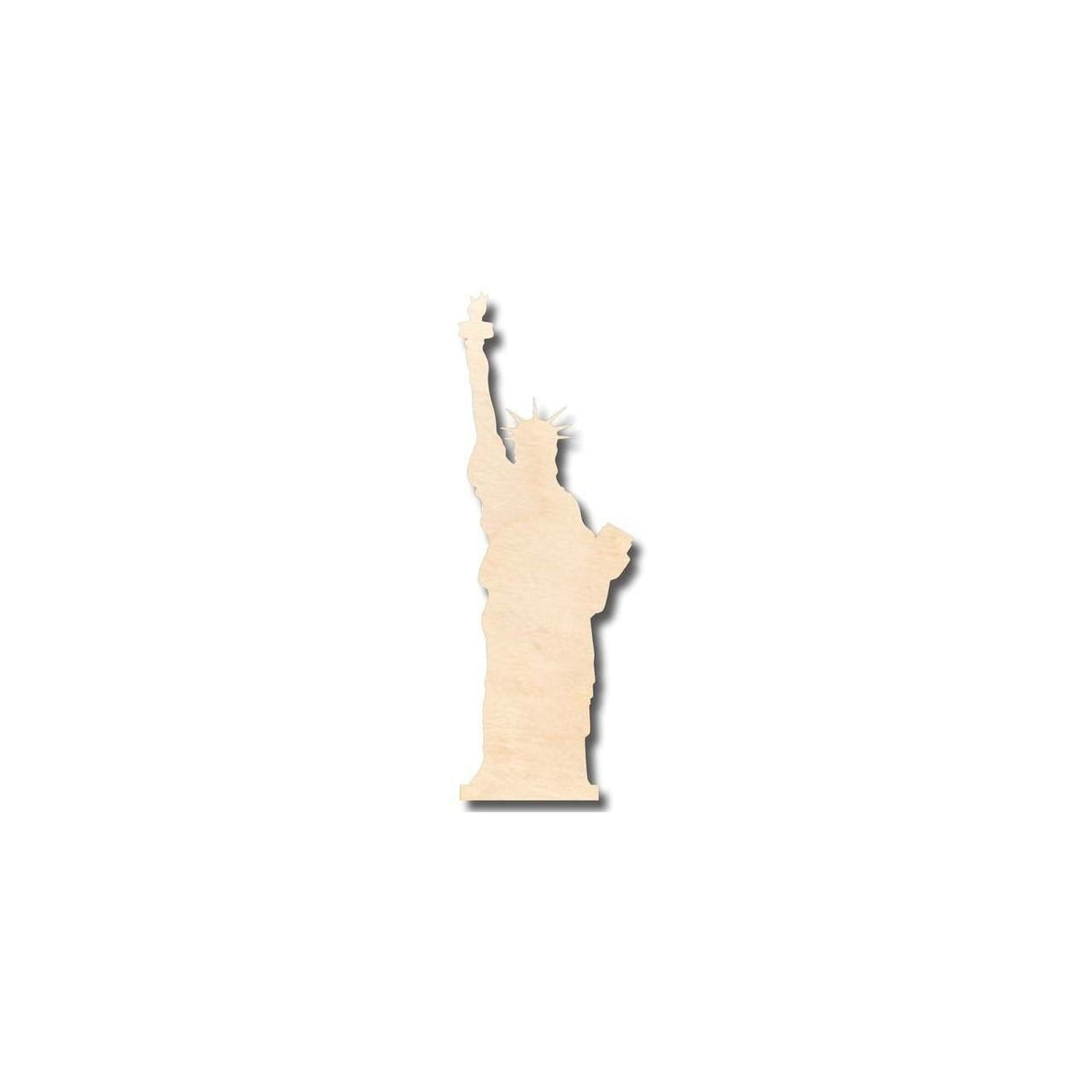 Unfinished Wood Statue of Liberty - New York City - Craft - up to 24" DIY 5" / 1/8" 24 Hour Crafts