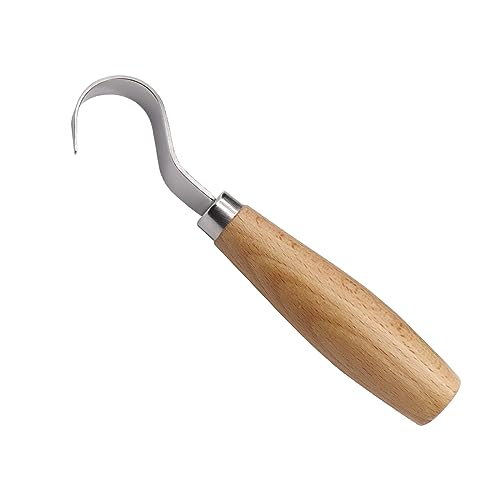 Wood Hook Knife Carving Tool for Carving Spoons Bowls Cups Crooked for Professional Spoon Carvers and Beginners FENMOR