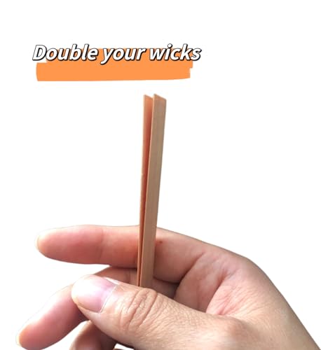 460 PCS Wooden Candle Wicks for Candle Making KIT, 200pcs Natural Candle Wood Wicks with Stand Candle Cores for DIY Candle Making Craft… Harnico