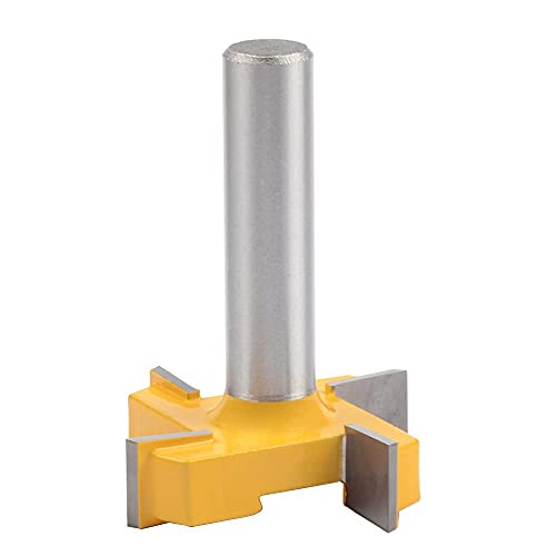 Exqutoo CNC Spoilboard Surfacing Router Bit 1/2 Inch Shank Durable Carbide Tipped Slab Flattening Router Bit Carbide Planer Router Bits Wood Milling Exqutoo