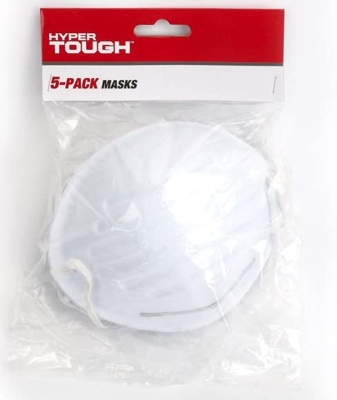 Hyper Tough Protective Dust Masks, 5-Pack (1) Hyper Tough