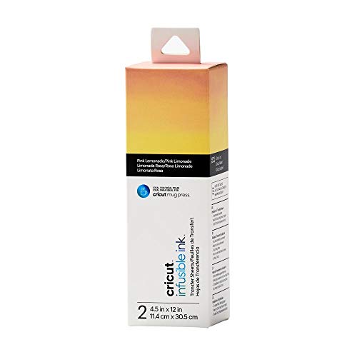 Cricut Infusible Ink Transfer Sheets - 4.5" x 12" - Pink Lemonade Pattern - For Cricut Mug Press, Maker, Explore Air 2 Cricut