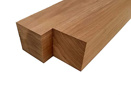 Walnut Lumber Turning Blank Squares - 3" x 3" (2 Pcs) (3" x 3" x 12") Barrington Hardwoods
