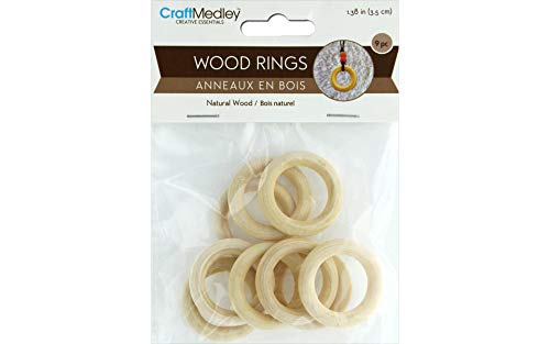 Multicraft Wood Craft Ring 35mm 9pc Craft Medley