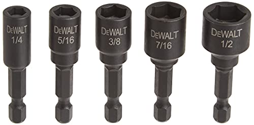 DEWALT Nut Driver Set, Impact Ready, Magnetic, 5-Piece (DW2235IR) DEWALT