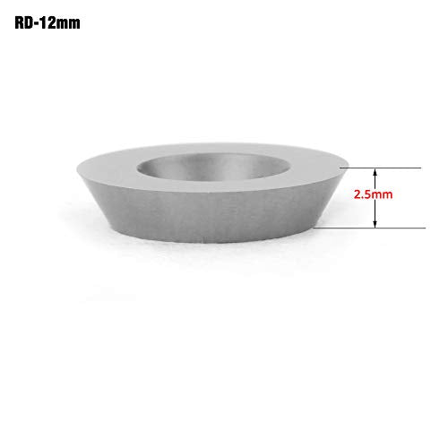 DLtools 1/2”(12mm) Round Tungsten Carbide Insert Replacement Cutter,for Mini/Mid Finishers and Full/Pro Hollowers Wood Turning Tools (10pcs) DL TOOLS
