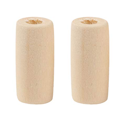 EXCEART 100pcs Wooden Beads Barrel Shaped Unfinished Wood Spacer Beads Jewelry Findings Charms for DIY Bracelet Necklace Craft Making Supplies Style EXCEART