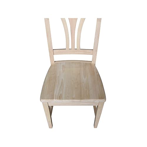 International Concepts Pair of FanBack Chairs, Unfinished IC International Concepts