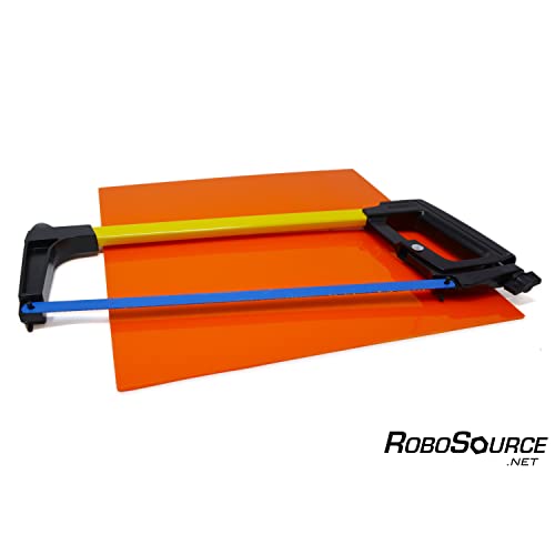 Acrylic Plastic Sheet, Cast Acrylic for Laser Cutting/Engraving, Solid Vibrant Color, 12" X 12" X 0.118" (1/8"), Plastic Sheet, Paper Film, Easy to Robosource