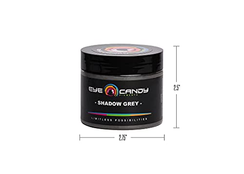 Eye Candy Premium Mica Powder Pigment “Shadow Grey” (50g) Multipurpose DIY Arts and Crafts Additive | Epoxy, Resin, Bath Bombs, Paint, Soap, Nail Eye Candy