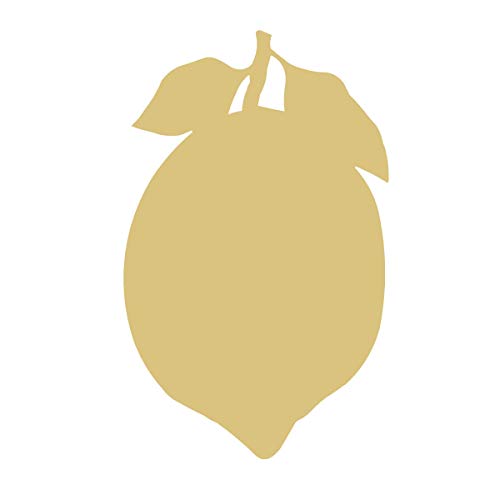 Lemon Cutout Unfinished Wood Fruit Food Summer Decor Everyday Picnic MDF Shaped Canvas Style 1 (6") Diverse Woodworking