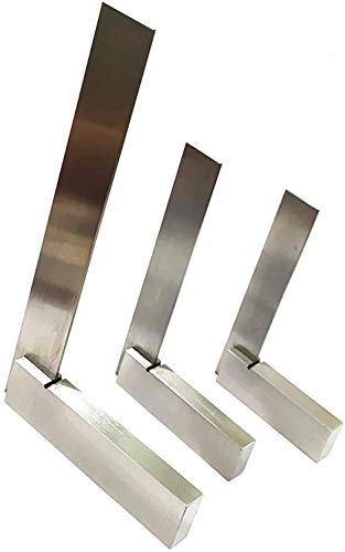 Steel Machinist Try Square DIY General Woodworking clamp Workshop Machine Tools ((set of 3 sizes)) AD INTERNATIONAL