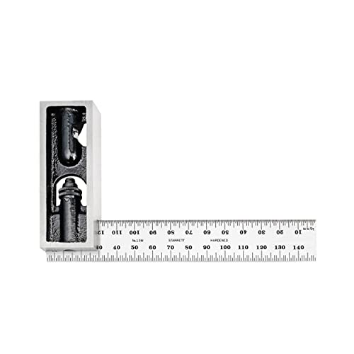 Starrett Reading Double Square with Hardened Blades, Millimeter Reading - 150mm Blade Length - 13MC Starrett