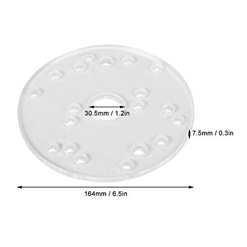 Universal Router Base Plate Compatible with Ryobi, Woodworking Auxiliary Tool with Centering Pin Screws Walfront