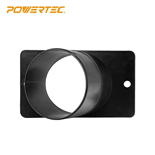 POWERTEC 70153V Angled Dust Port, 4-Inch, 1 PK POWERTEC