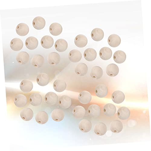 KALLORY 200pcs Small Wooden Beads Spacer Loose Beads Wooden Charm Beads Wood Craft Beads Jewelry Making Beads Wood Loose Beads Unfinished Spacer KALLORY