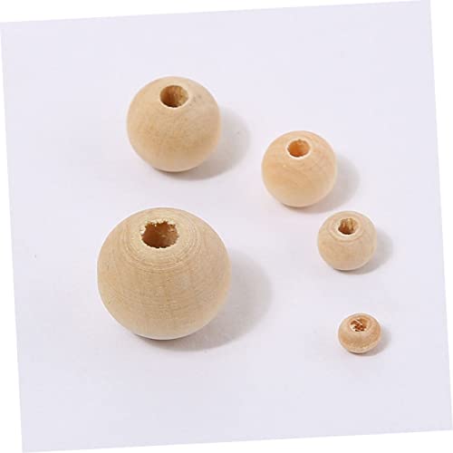 KALLORY 200pcs Small Wooden Beads Spacer Loose Beads Wooden Charm Beads Wood Craft Beads Jewelry Making Beads Wood Loose Beads Unfinished Spacer KALLORY