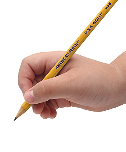 Cra-Z-art U.S.A. Gold Pre-sharpened American Wood Cased #2 HB Yellow Pencils, 96 Pack - WoodArtSupply