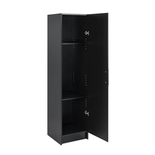Prepac Elite Black 16" Storage Cabinet with Adjustable Shelves Prepac