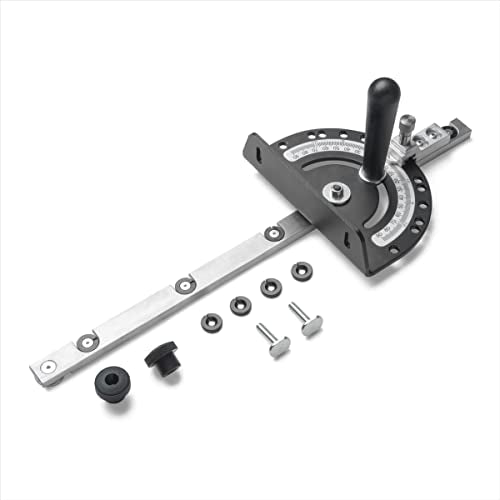 DuBois 51008 Table Saw Miter Gauge with 13 Precise Angle Stops and Standard 3/4” x 3/8” T-Slotted Miter Bar DuBois