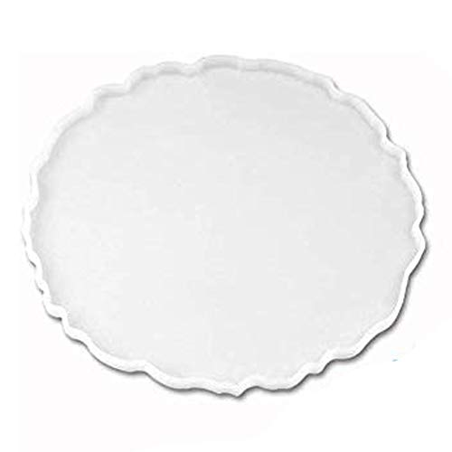 RESINWORLD 13 inches Large Silicone Tray Mold, Big Geode Silicone Mold for Resin, Irregular Shaped Round Resin Geode Tray Molds for Making Resin ResinWorld