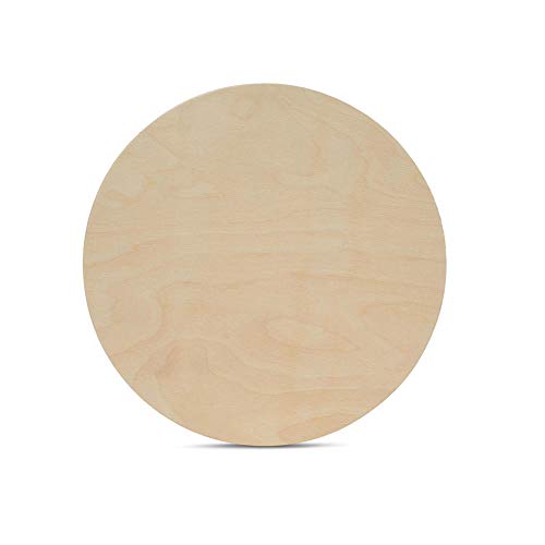 Wood Circles 10 inch 1/2 inch Thick, Unfinished Birch Plaques, Pack of 1 10 inch Wood Circle for Crafts and Blank Sign Rounds, by Woodpeckers Woodpeckers
