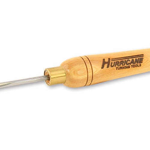 Hurricane Turning Tools, HTT-110, High Speed Steel, 1/4" Spindle Gouge (1/4" Flute) for Woodturning Hurricane Turning Tools