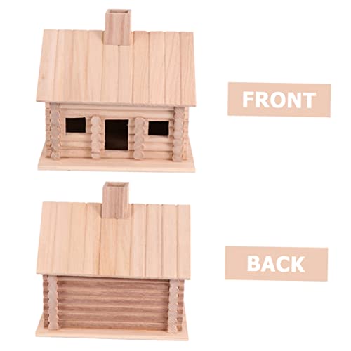 FUNOMOCYA Wooden House Bird nest Mini Wood Bird Houses Unfinished Wooden birdhouses Hanging Bird Mini Bird House DIY Birdhouse Outdoor Birds FUNOMOCYA