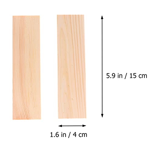 SEWACC Wood Crafts Crafts 10pcs Wood Boards Natural Pine Wood Board Panel Unfinished Wood Boards Sheets Carving Blocks for Arts Crafts DIY Projects SEWACC