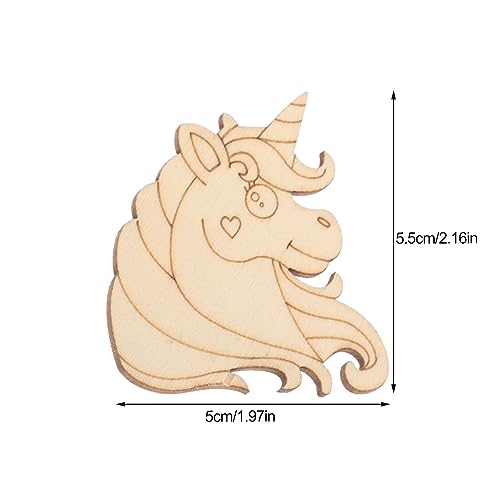 VILLCASE 1 Mermaid Donuts Unfinished Wood Slices Wood Craft Material DIY Crafts Material Wood Slices for DIY Blank Wood Slices DIY Wood Cutouts Wood VILLCASE