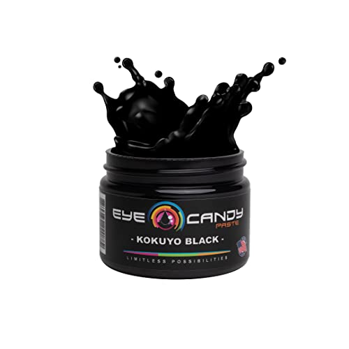 Eye Candy Black Resin Pigment Paste "Kokuyo Black" (2 oz Paste) | Epoxy Resin Art Paste | Highly Pigmented | Eye Candy